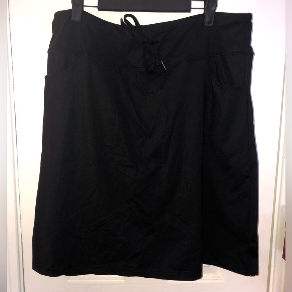 Santiny Black Drawstring Women's Skort XXL NWT